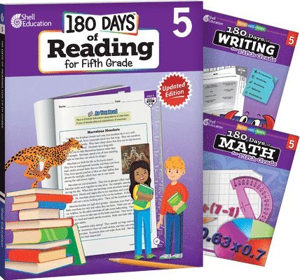 Jodene Lynn Smith, Torrey Maloof, Multiple Authors, Margot Kinberg, Jodene Smith - 180 Days™: Reading, Writing and Math for Grade 5: 3-Book Set, Häftad