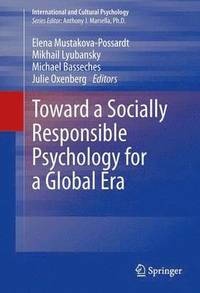 bokomslag Toward a Socially Responsible Psychology for a Global Era