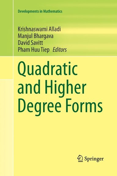 bokomslag Quadratic and Higher Degree Forms