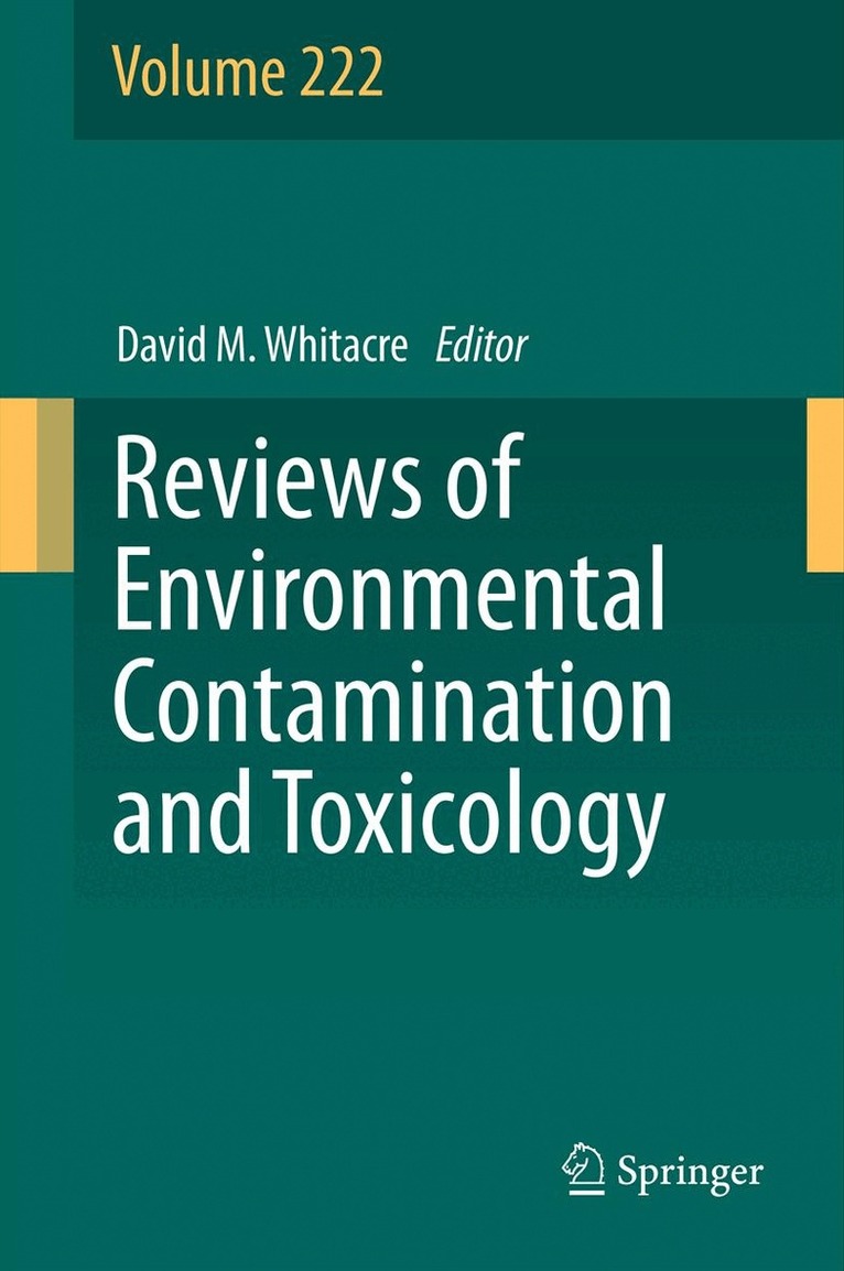 David M. Whitacre - Reviews of Environmental Contamination and Toxicology, Häftad