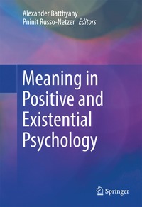 bokomslag Meaning in Positive and Existential Psychology