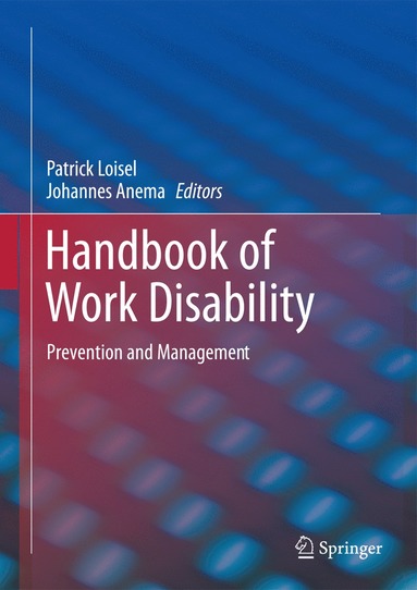 bokomslag Handbook of Work Disability