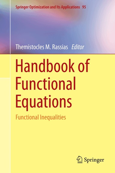 Themistocles M. Rassias - Handbook of Functional Equations, Inbunden