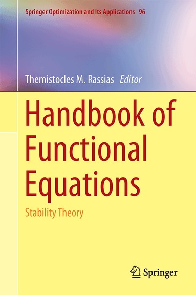 Themistocles M. Rassias - Handbook of Functional Equations, Inbunden