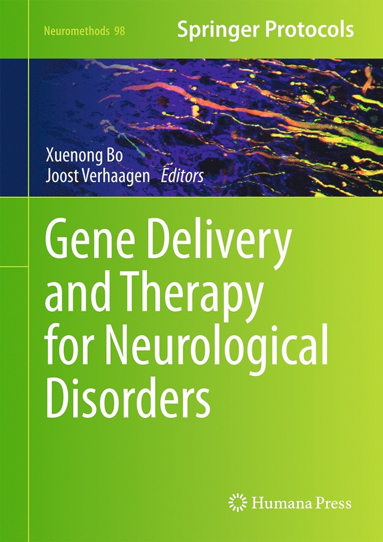 Xuenong Bo, Joost Verhaagen - Gene Delivery and Therapy for Neurological Disorders, Inbunden