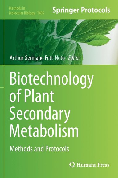 bokomslag Biotechnology of Plant Secondary Metabolism
