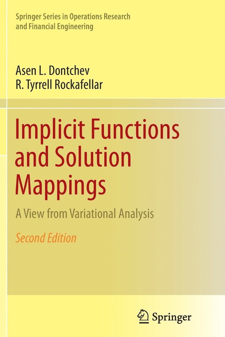 Implicit Functions and Solution Mappings 1