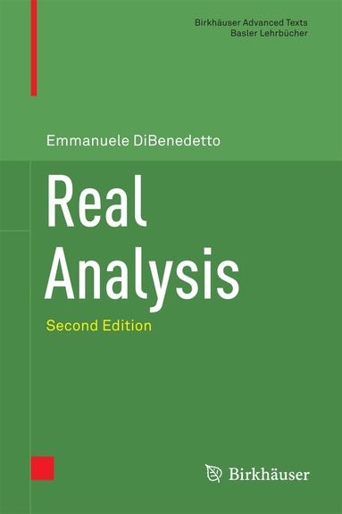 Emmanuele DiBenedetto - Real Analysis, Inbunden
