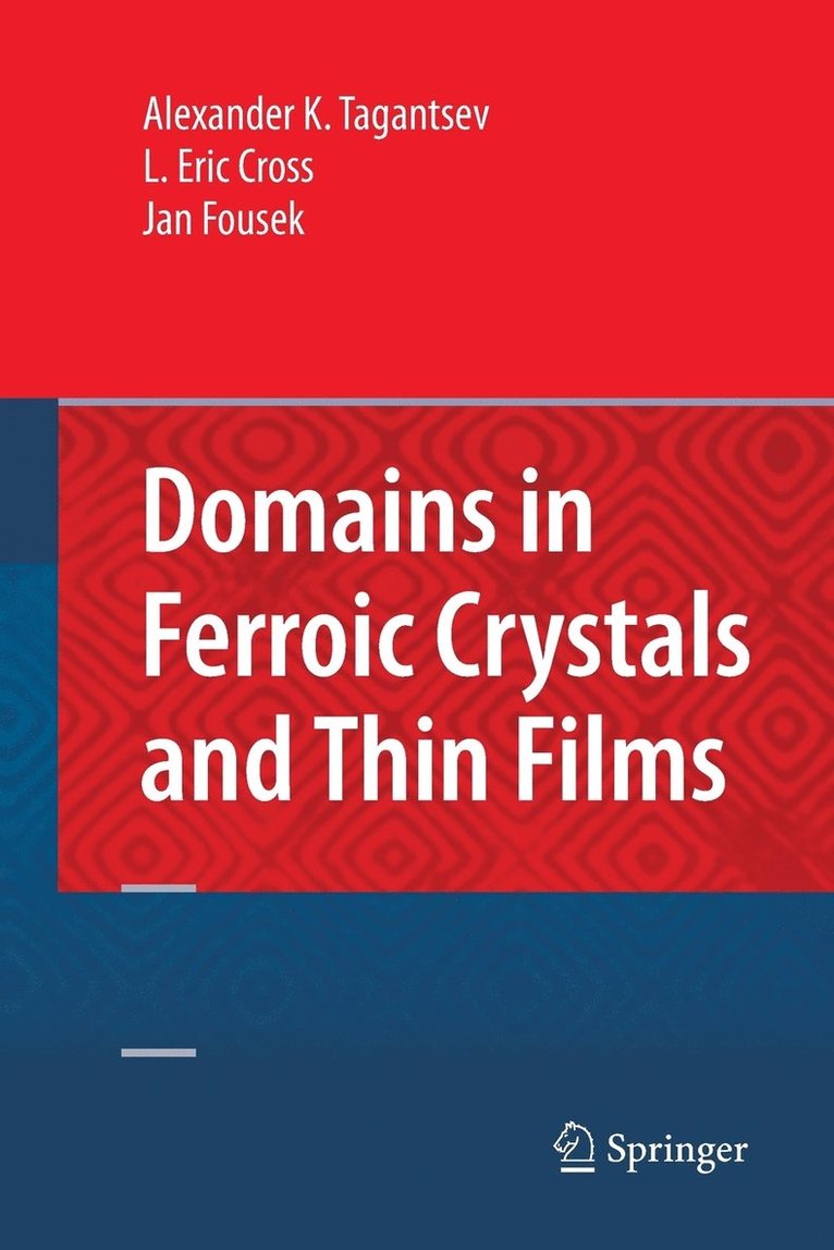 Alexander Tagantsev, L. Eric Cross, Jan Fousek - Domains in Ferroic Crystals and Thin Films, Häftad