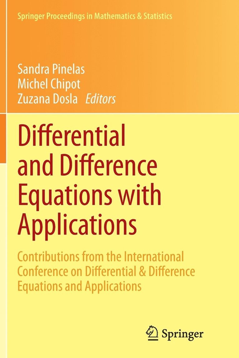 Differential and Difference Equations with Applications 1