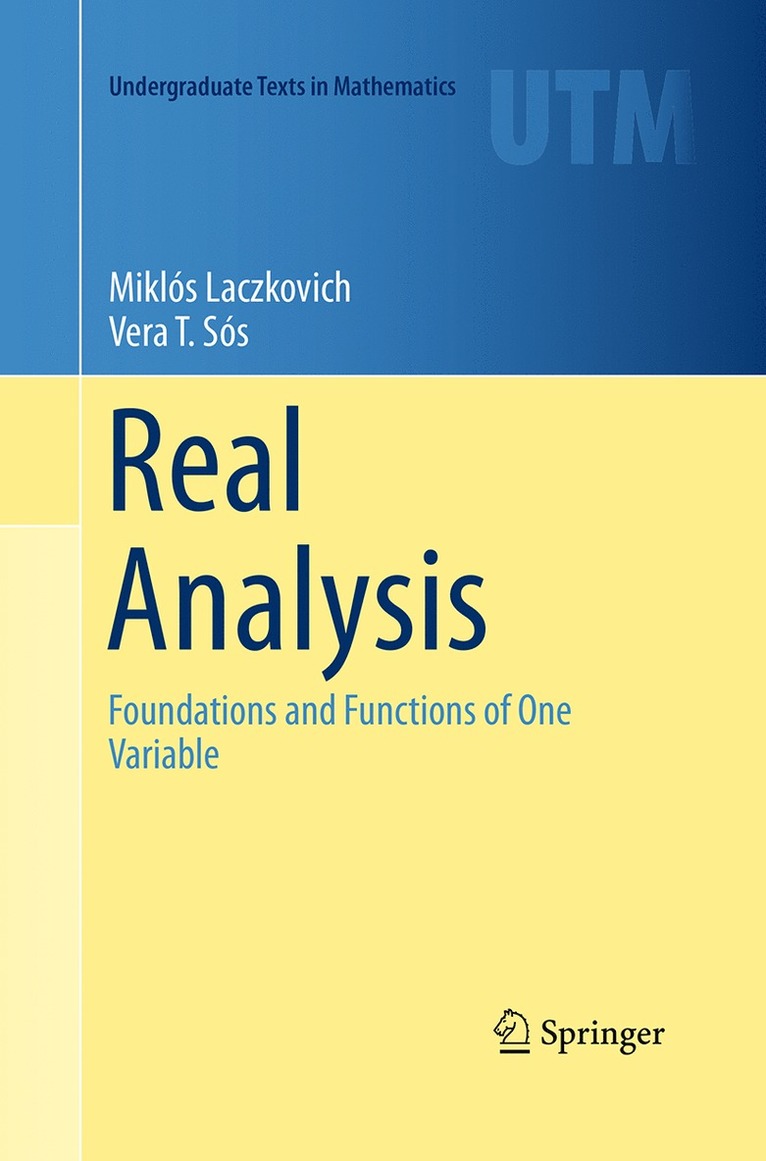 Miklós Laczkovich, Vera T. Sós, Miklos Laczkovich, Vera T. Sos, Vera T. Laczkovich, Miklós - Real Analysis, Häftad
