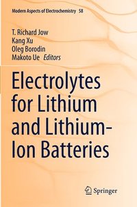 bokomslag Electrolytes for Lithium and Lithium-Ion Batteries