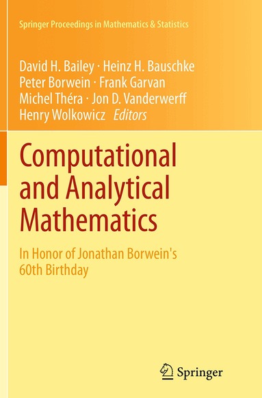 David H. Bailey, Heinz H. Bauschke, Peter Borwein, Frank Garvan, Michel Théra, Jon D. Vanderwerff, Henry Wolkowicz - Computational and Analytical Mathematics, Häftad