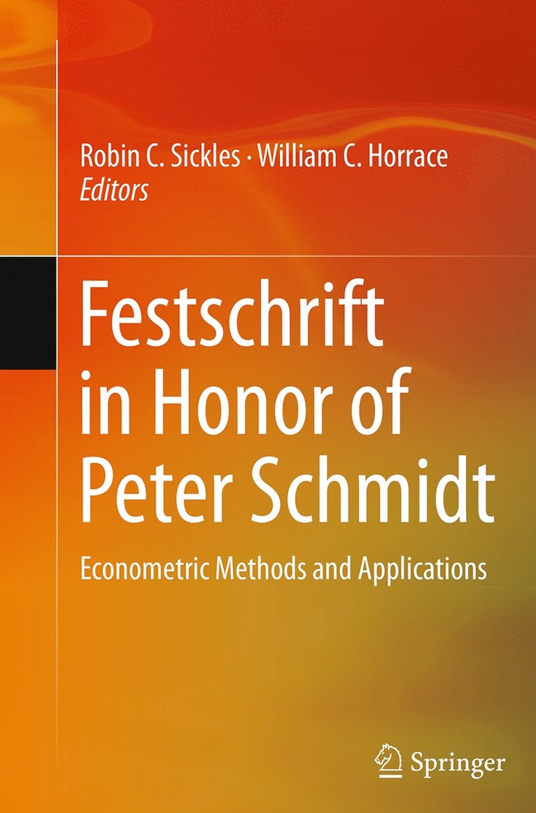 Festschrift in Honor of Peter Schmidt 1