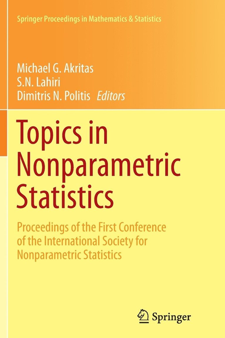 Michael G. Akritas, S. N. Lahiri, Dimitris N. Politis - Topics in Nonparametric Statistics, Häftad