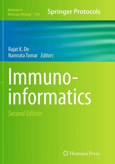 Rajat K. De, Namrata Tomar - Immunoinformatics, Häftad