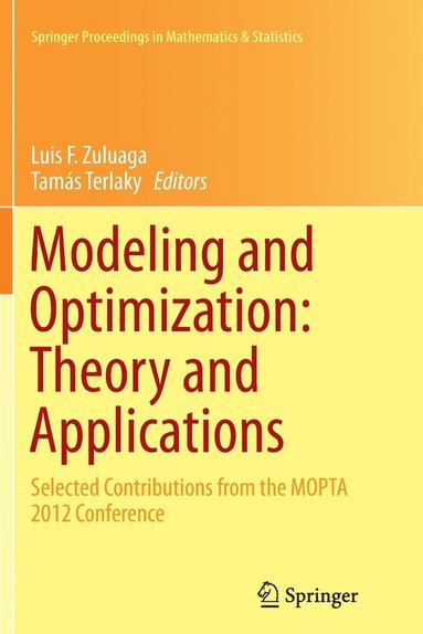 bokomslag Modeling and Optimization: Theory and Applications