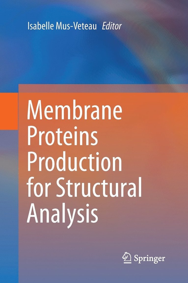 Isabelle Mus-Veteau - Membrane Proteins Production for Structural Analysis, Häftad