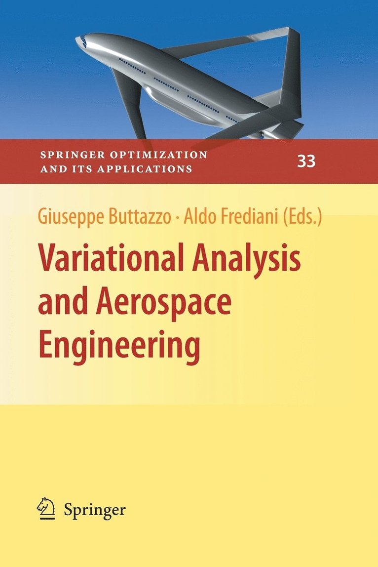 Giuseppe Buttazzo, Aldo Frediani - Variational Analysis and Aerospace Engineering, Häftad
