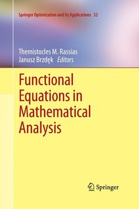 bokomslag Functional Equations in Mathematical Analysis