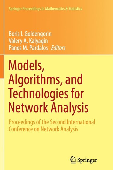 bokomslag Models, Algorithms, and Technologies for Network Analysis