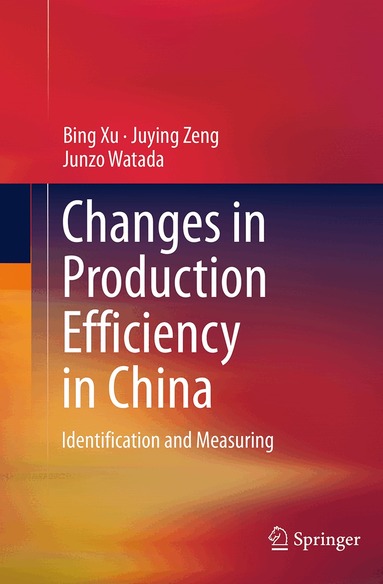 Bing Xu, Juying Zeng, Junzo Watada - Changes in Production Efficiency in China, Häftad