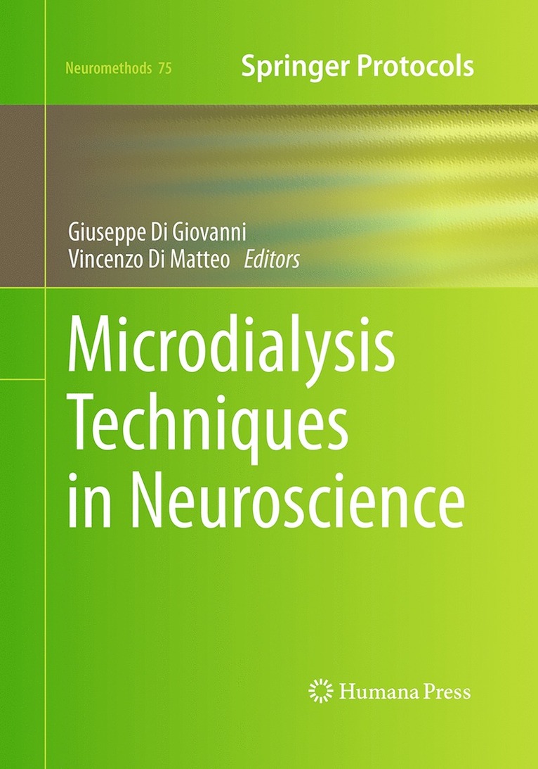Giuseppe Di Giovanni, Vincenzo Di Matteo - Microdialysis Techniques in Neuroscience, Häftad