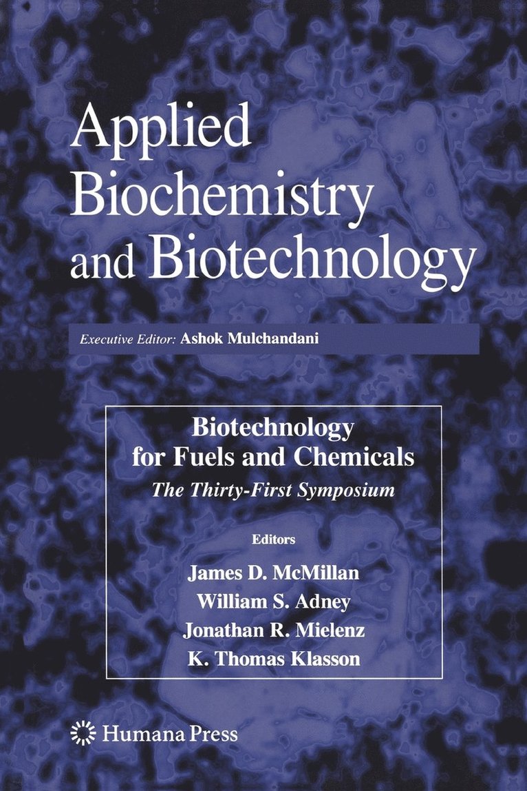 Biotechnology for Fuels and Chemicals 1