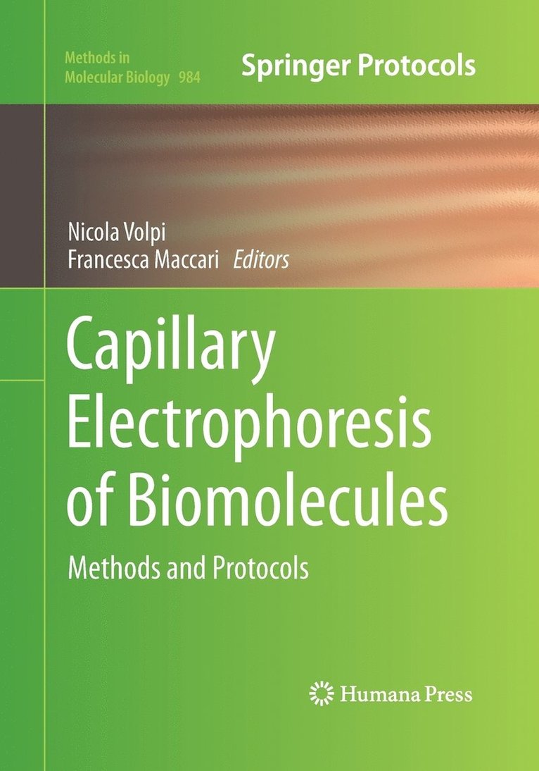 Capillary Electrophoresis of Biomolecules 1