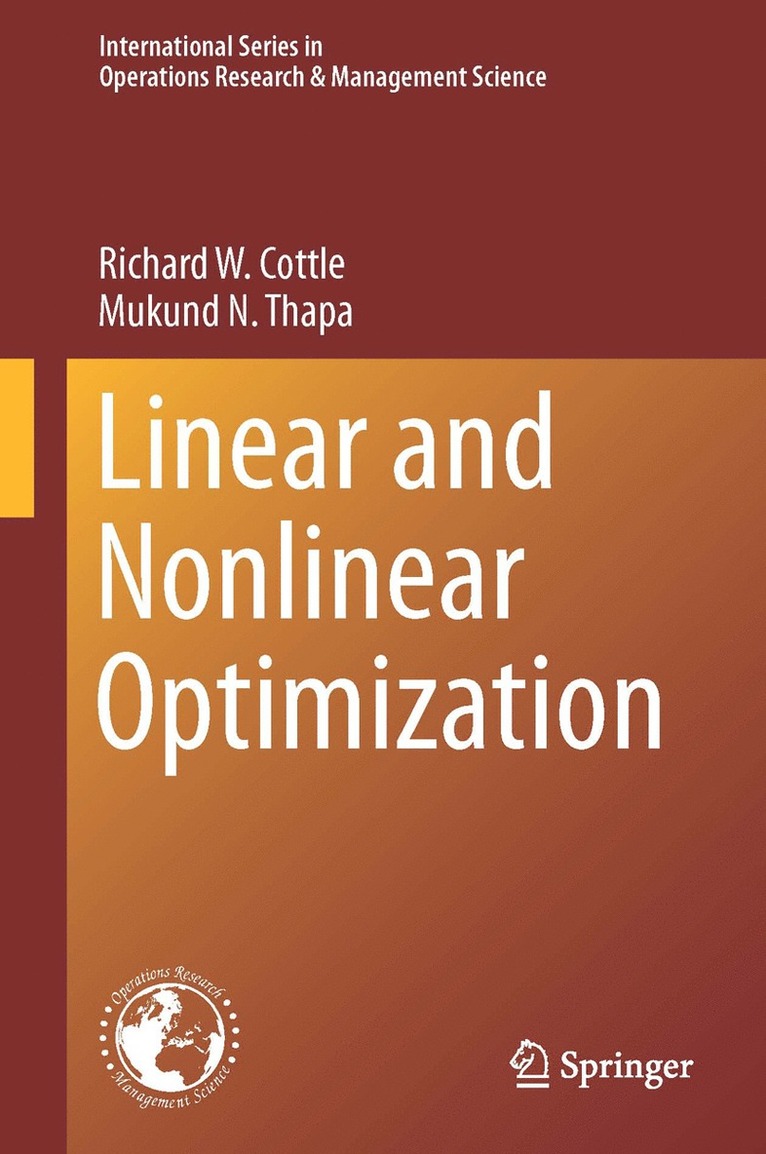 Linear and Nonlinear Optimization 1