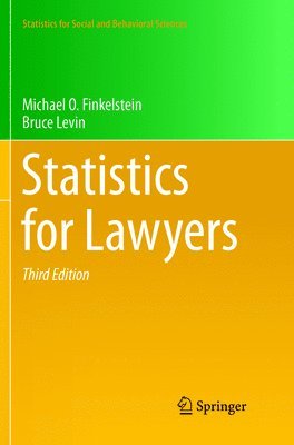 bokomslag Statistics for Lawyers