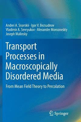 Andrei A. Snarskii, Igor V. Bezsudnov, Vladimir A. Sevryukov, Alexander Morozovskiy, Joseph Malinsky - Transport Processes in Macroscopically Disordered Media, Häftad