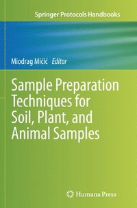 bokomslag Sample Preparation Techniques for Soil, Plant, and Animal Samples