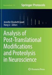 bokomslag Analysis of Post-Translational Modifications and Proteolysis in Neuroscience