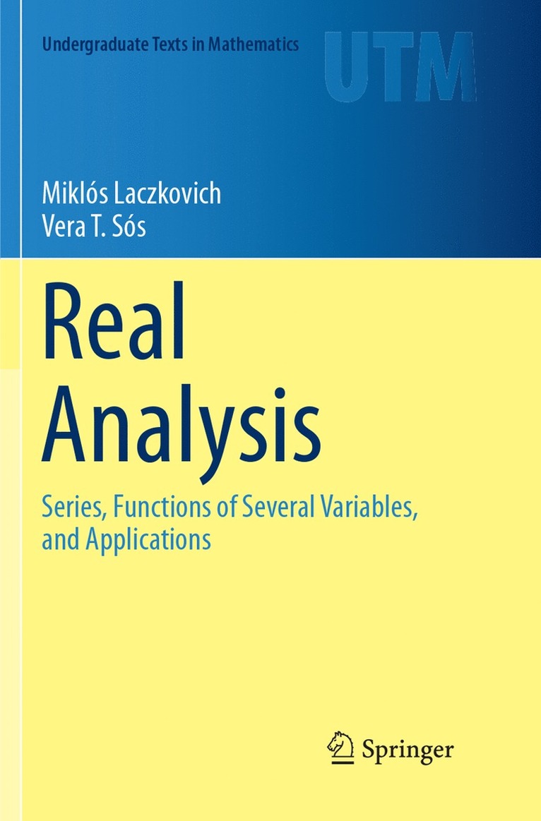Miklós Laczkovich, Vera T. Sós, Vera Laczkovich, Miklós, T. Sós - Real Analysis, Häftad