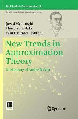 Javad Mashreghi, Myrto Manolaki, Paul Gauthier - New Trends in Approximation Theory, Häftad