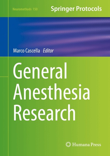 Marco Cascella - General Anesthesia Research, Inbunden
