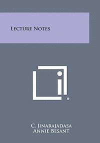 bokomslag Lecture Notes