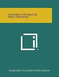 bokomslag Voltaire's Critique of Pope's Optimism