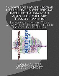 Pagekicker Robot Fast Heinz, Commander Steven W. Knott - "Knowledge Must Become Capability": Institutional Intellectualism as an Agent for Military Transformation: Enhanced with Text Analytics by PageKicker, Häftad. Tillgänglighet: Lägg i varukorg