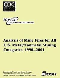 Analysis of Mine Fires for All U.S. Metal/Nonmetal Mining Categories,1990-2001