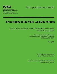 Proceedings of the Static Analysis Summit 1