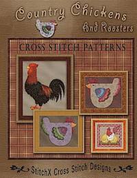 bokomslag Country Chickens and Roosters Cross Stitch Patterns