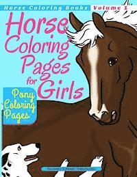 bokomslag Horse Coloring Pages for Girls - Pony Coloring Pages