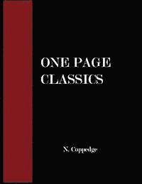bokomslag The One-Page-Classics: A Compendium of Including Original Works and Interpretations of Eastern and Western Classics