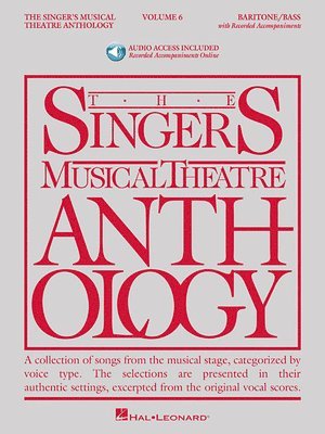 Richard Walters - The Singer's Musical Theatre Anthology - Volume 6: Baritone/Bass Book/Online Audio, Häftad