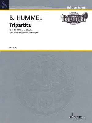 Bertold Hummel - Tripartita, Op. 103e: For 9 Brass Instruments and Timpani, Häftad. Tillgänglighet: Lägg i varukorg