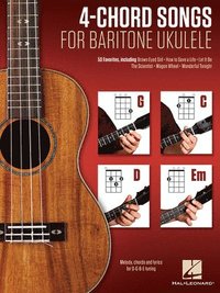 bokomslag 4-Chord Songs for Baritone Ukulele (G-C-D-Em)