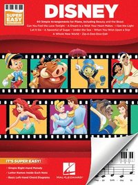 bokomslag Disney - Super Easy Songbook - Disney Piano Music Book with Accessible Arrangements - Easy-To-Play P