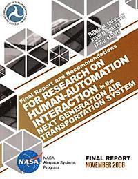 bokomslag Final Report and Recommendations for Research on Human-Automation Interaction in the Next Generation Air Transportation System